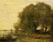 让 巴蒂斯特 卡米耶 柯罗 : Wooded Peninsula